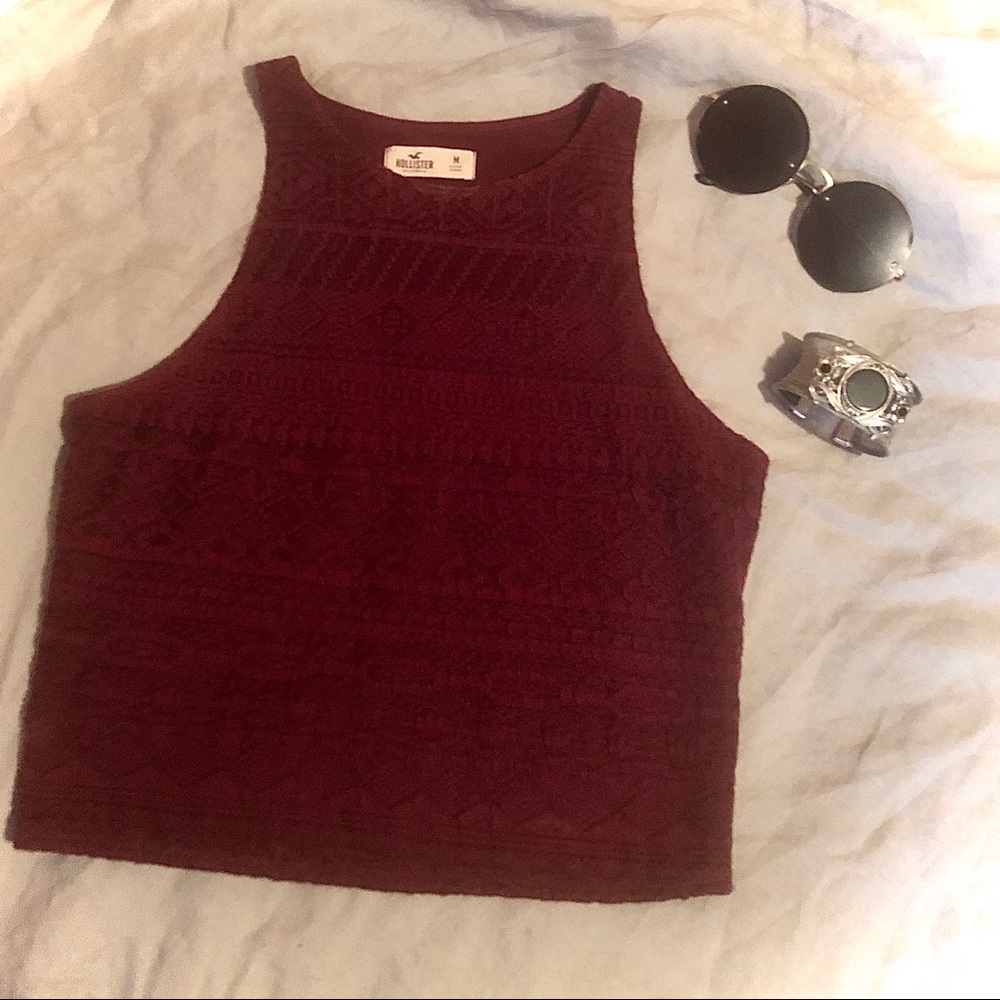 Knit Tribal Print Crop Top (M)